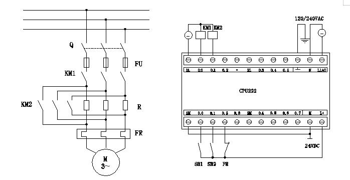 plc電動機正反轉控制實驗(圖1) plc電動機正反轉控制實驗(圖1)
