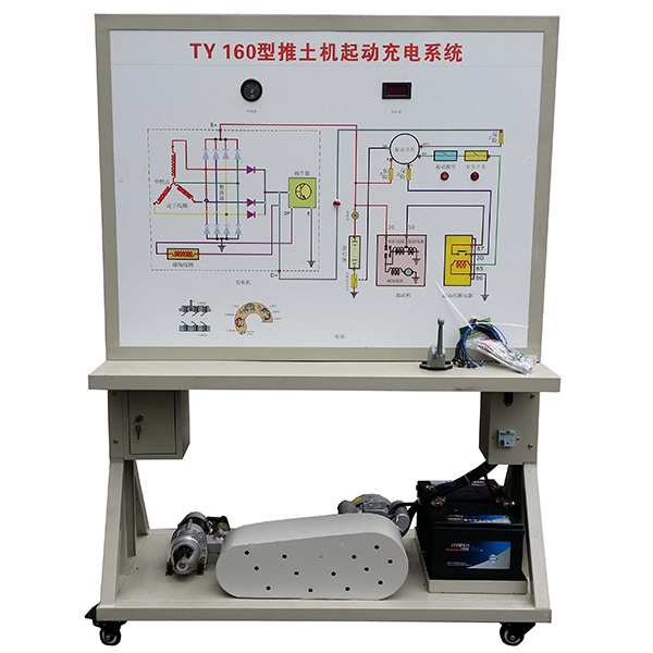 推土機啟動與充電系統實訓臺(圖1) 推土機啟動與充電系統實驗臺,拖拉機四輪轉向系統實驗裝置